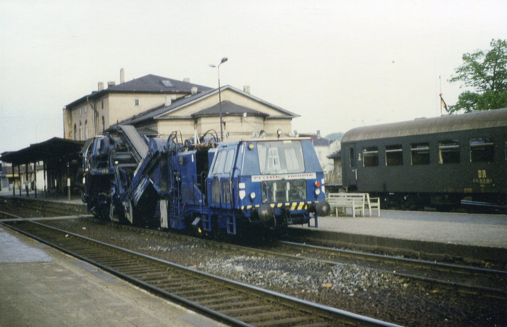 Flankenreiniger im Bahnhof Gotha, Obw Neudietendorf